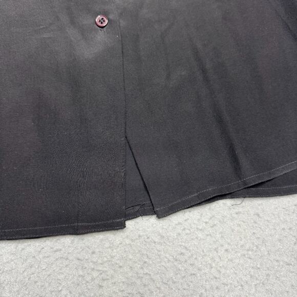 Vintage Jordan Brand 100% Silk Pleated 80's Style Blouse Button Down Back - Sz 8 - Picture 7 of 10